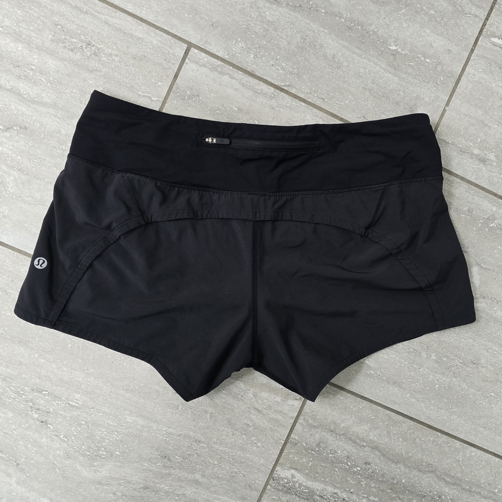 Lululemon Run Times II Black Shorts, 8